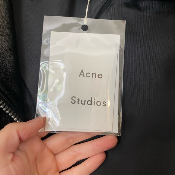 NWT Acne Leather Biker Jacket - Picture 7 of 10